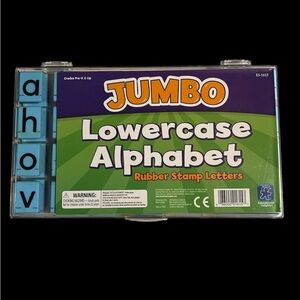 Jumbo Lowercase Alphabet Rubber Stamp Letters